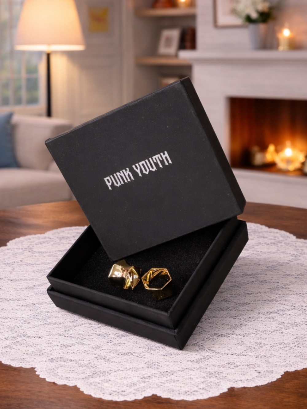 NIB Punk Youth Gold Plated Gauges